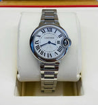 Cartier femmes ballon silver boite simple