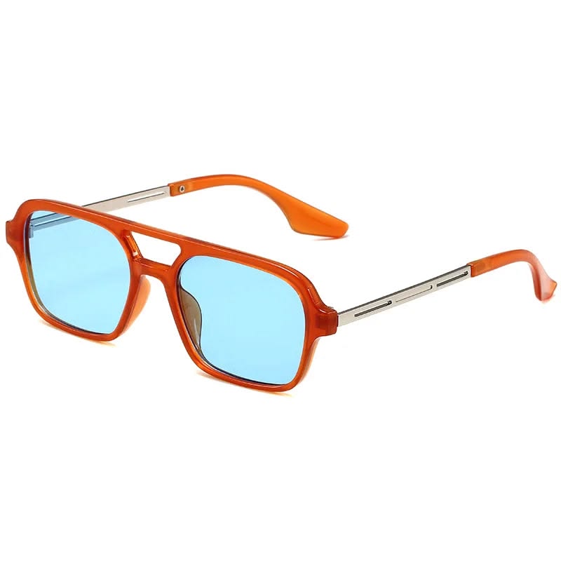 Lunettes orange bleu