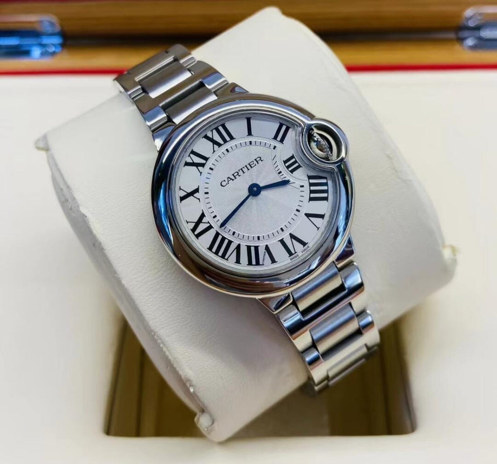 Cartier femmes ballon silver boite simple
