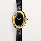 Cartier femmes oval cuir tableau noir boite simple