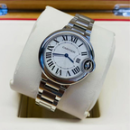 Cartier femmes ballon silver boite simple